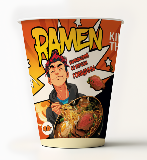 Суп-лапша King Thai РАМЕН  бангкокский с говядиной (40гр)