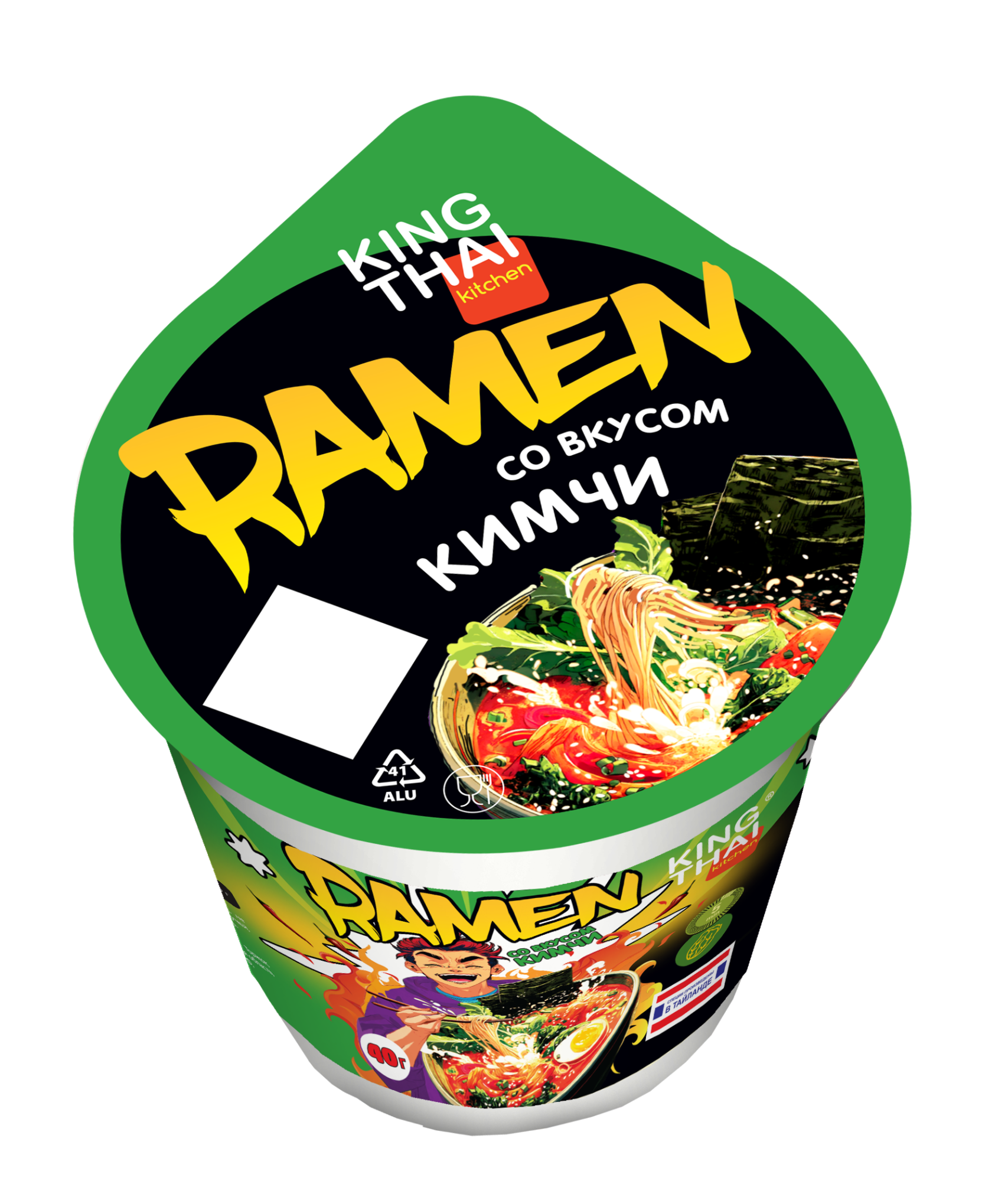 Суп-лапша King Thai  РАМЕН  КИМ ЧИ (40гр)