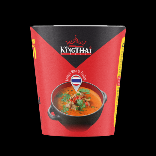 Крем-суп б/п KINGTHAI KITCHEN со вкусом "КРАСНОГО КАРРИ" 35г.