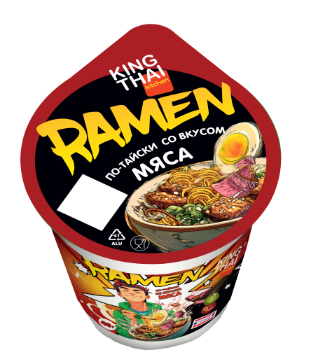 Суп-лапша King Thai РАМЕН с мясом по-тайски (40гр)
